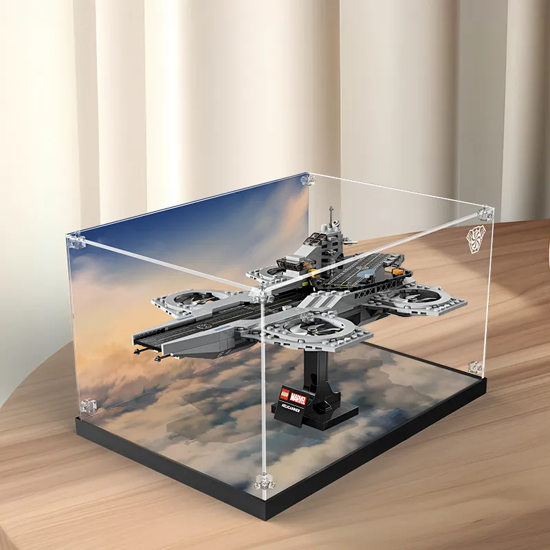 LIGHT YOUR BRICKS LeiYiBai Compatibility Building Block 76295 The Avengers Sky Battleship Storage Box Model Accessories-2