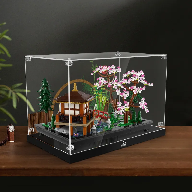 LIGHT YOUR BRICKS Compatibility Building Block 10315 Zen Garden Display Case Model Accessories-8