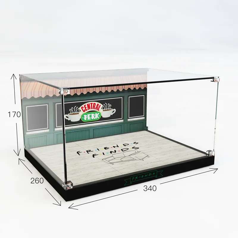 LIGHT YOUR BRICKS 10292/21319 Friends Apartment Display Case By LEGO Model Accessories-8