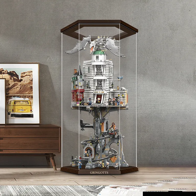 LIGHT YOUR BRICKS Joy Hundred Compatibility Building Block 76417 Harry Potter Gringotts Storage Box Model Accessories-3