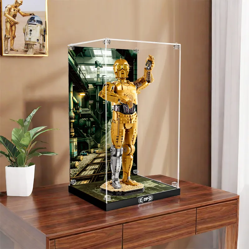 LIGHT YOUR BRICKS Compatibility Building Block 75398 Star Wars C 3PO Robot Storage Box Model Accessories-7