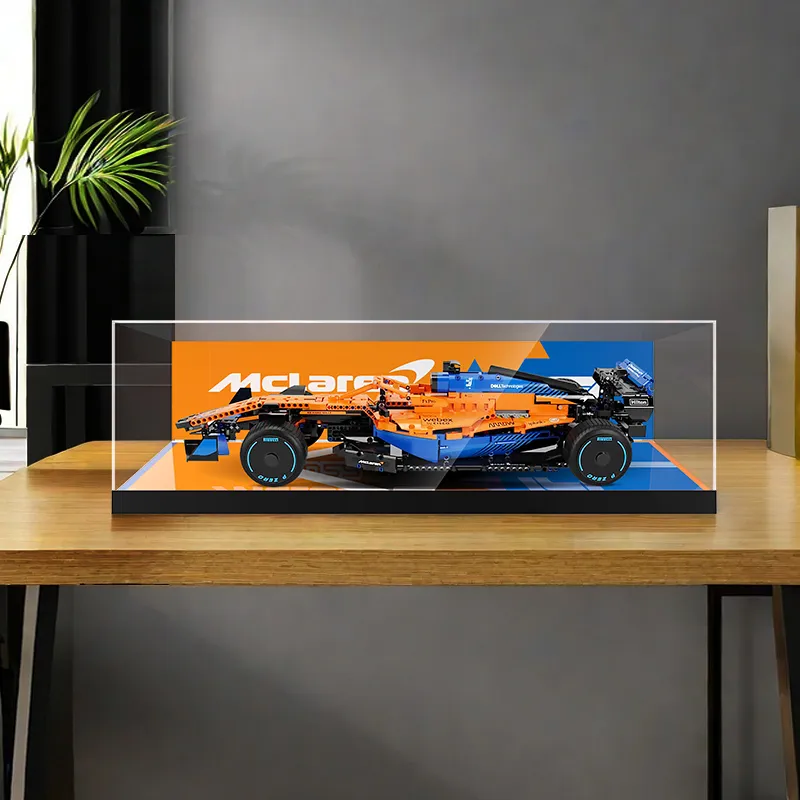 LIGHT YOUR BRICKS Le100 Compatibility Building Block 42141 McLaren F1 Formula Racing Display Case Model Accessories-5