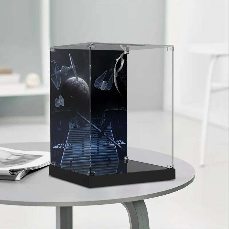 LIGHT YOUR BRICKS LeiYiBai Compatibility Building Block 75304 Darth Vader Helmet Display Case Model Accessories-3