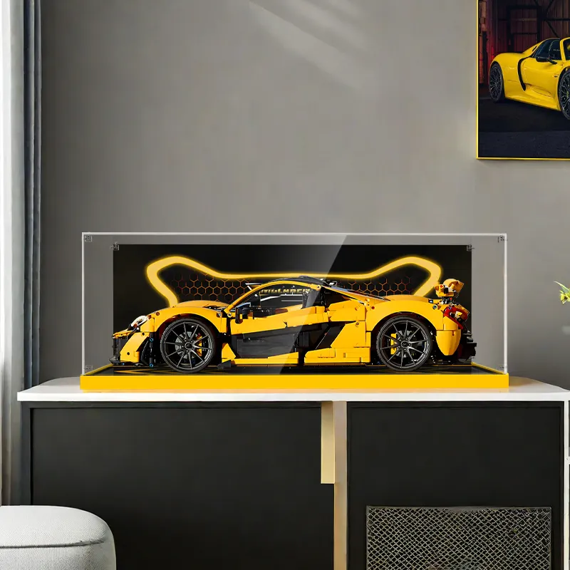 LIGHT YOUR BRICKS LeYiBai Compatibility Building Block 42172 McLaren P1 Racing Storage Box Model Accessories-11