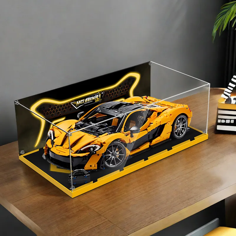 LIGHT YOUR BRICKS LeYiBai Compatibility Building Block 42172 McLaren P1 Racing Storage Box Model Accessories-12