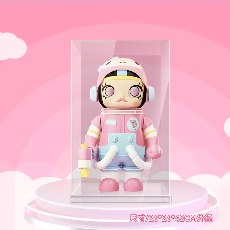 LIGHT YOUR BRICKS Compatibility Pop Mart SPACE MOLLY 400% Sanrio Family Collection Display Case Model Accessories-6