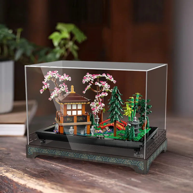 LIGHT YOUR BRICKS Compatibility Building Block 10315 Zen Garden Display Case Model Accessories-4