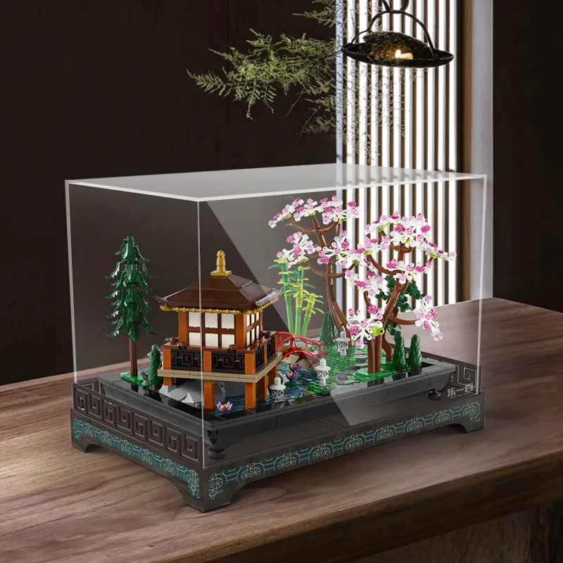LIGHT YOUR BRICKS Compatibility Building Block 10315 Zen Garden Display Case Model Accessories-3