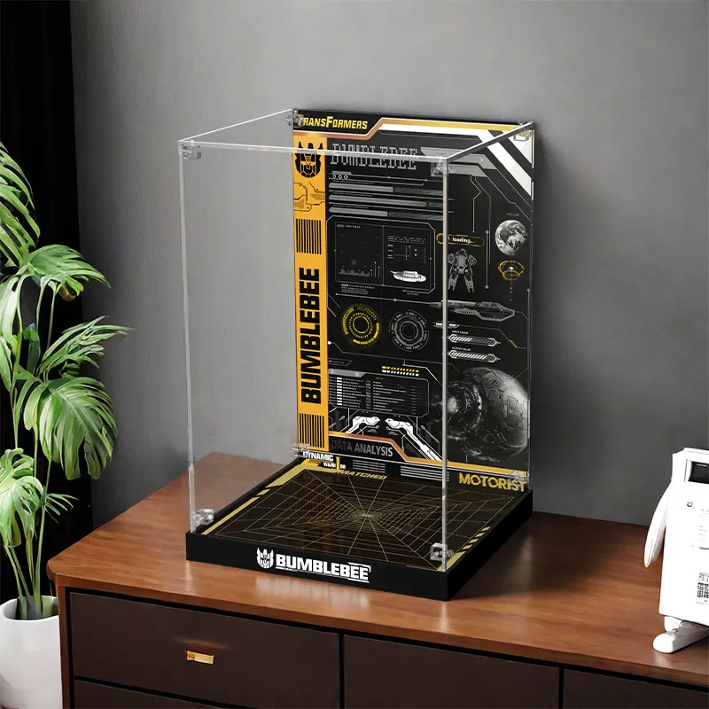 LIGHT YOUR BRICKS LeiYiBai Compatibility Building Block 10338 Transformers Bumblebee Display Case Model Accessories-1