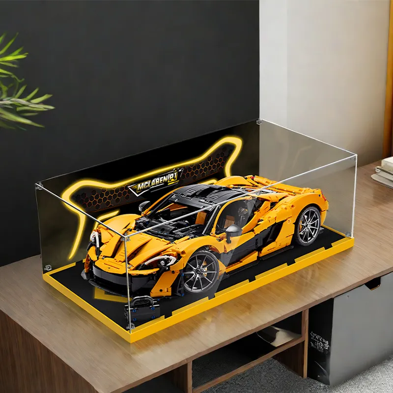 LIGHT YOUR BRICKS LeYiBai Compatibility Building Block 42172 McLaren P1 Racing Storage Box Model Accessories-14