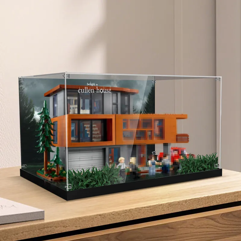 LIGHT YOUR BRICKS Compatibility Building Block 21354 Twilight Cullen Family Mansion Display Case Model Accessories-11
