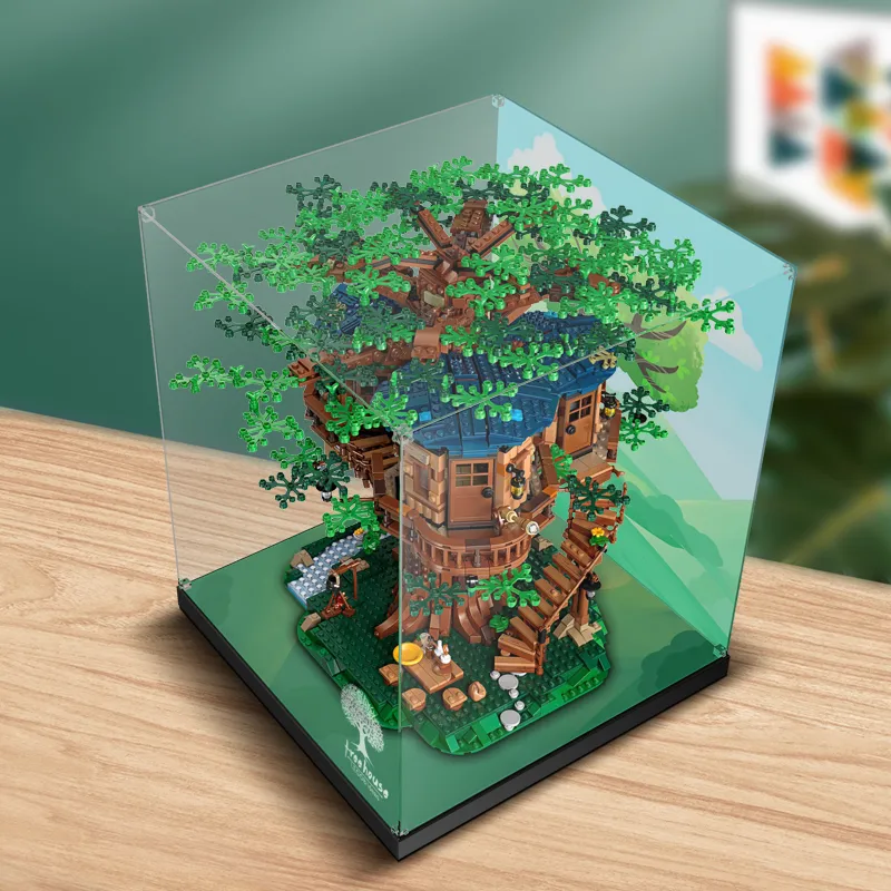 LIGHT YOUR BRICKS LeiYiBai Compatibility Building Block IDEAS Collection 21318 Treehouse Storage Box Model Accessories-5