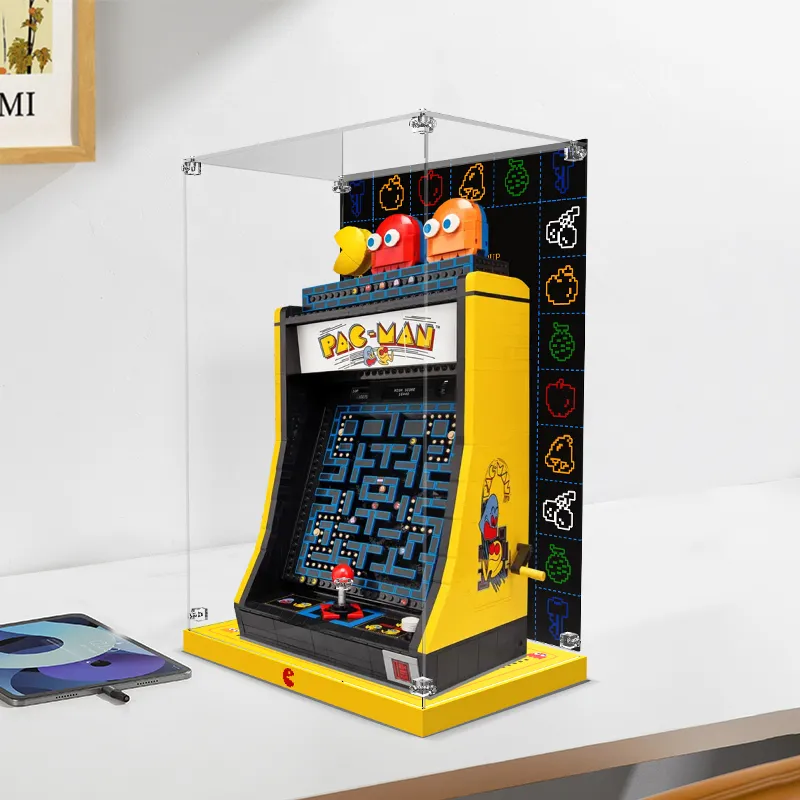LIGHT YOUR BRICKS LeiYiBai Compatibility Building Block 10323 Pac-Man Arcade Game Display Case Model Accessories-9