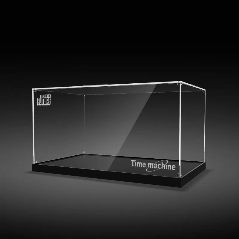 LIGHT YOUR BRICKS Compatibility Building Block 10300 Return To Future Time Machine Made Display Case Model Accessories-18