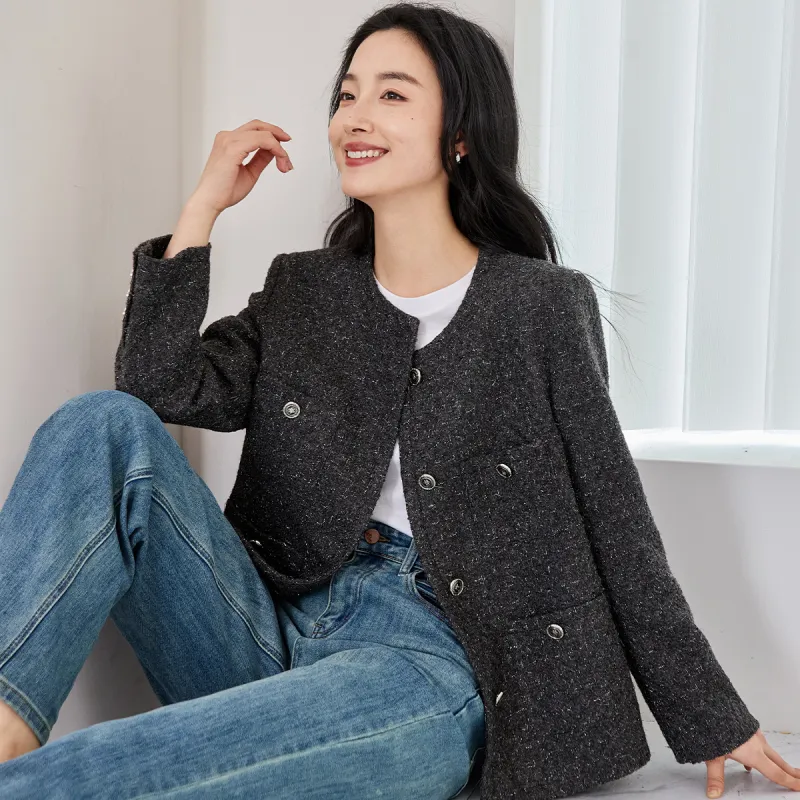 Coonesha Cropped Coats Women's-2