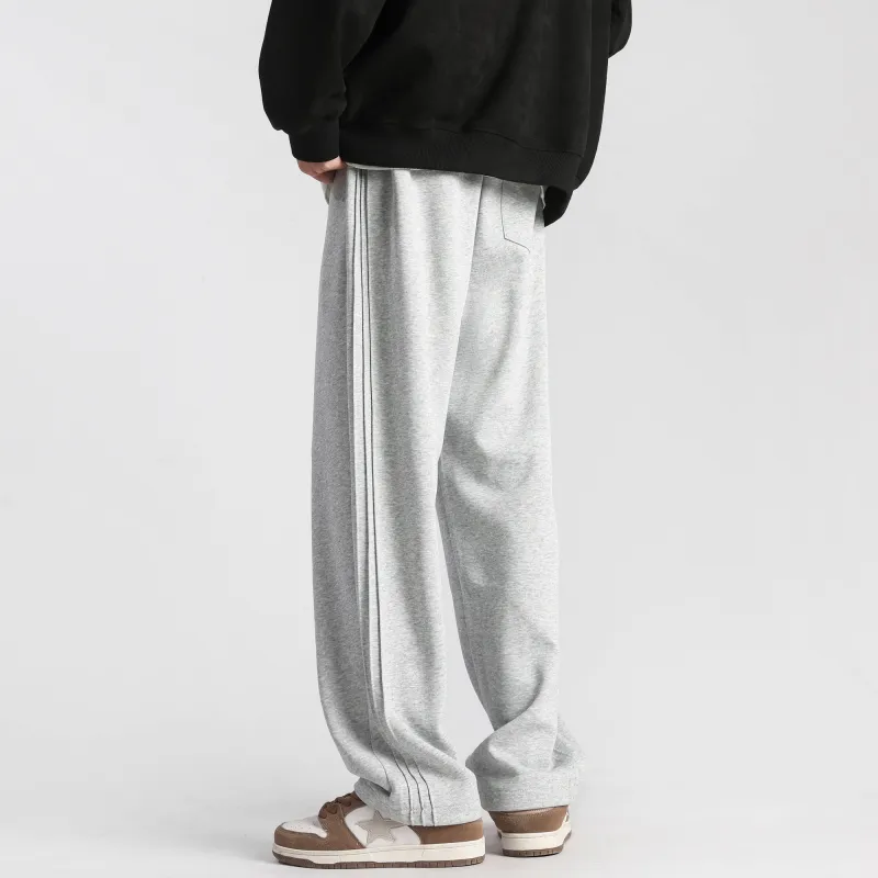 USUX Casual Pants Unisex Light Gray-3