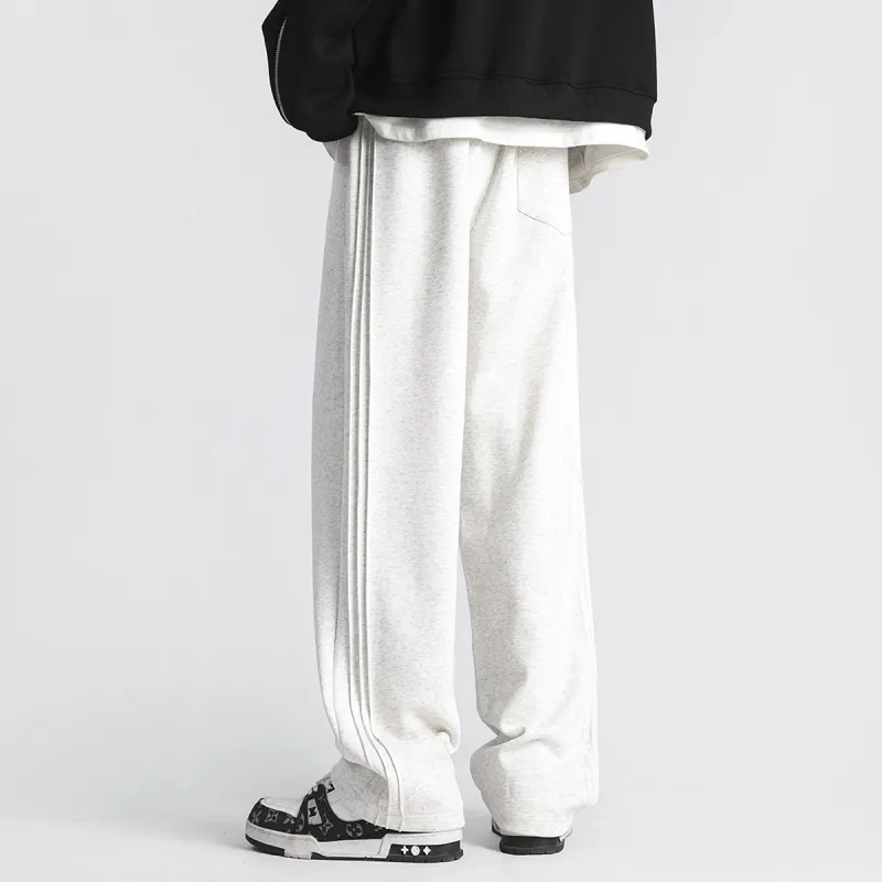 USUX Casual Pants Unisex Light Gray-7