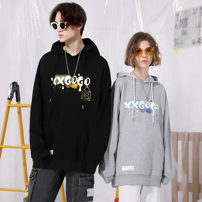 XXGOGO Sweatshirts Unisex 2 Pack Black+Gray-2