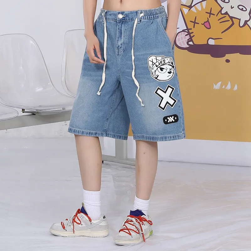 XXGOGO Shorts Unisex Denim Blue-3