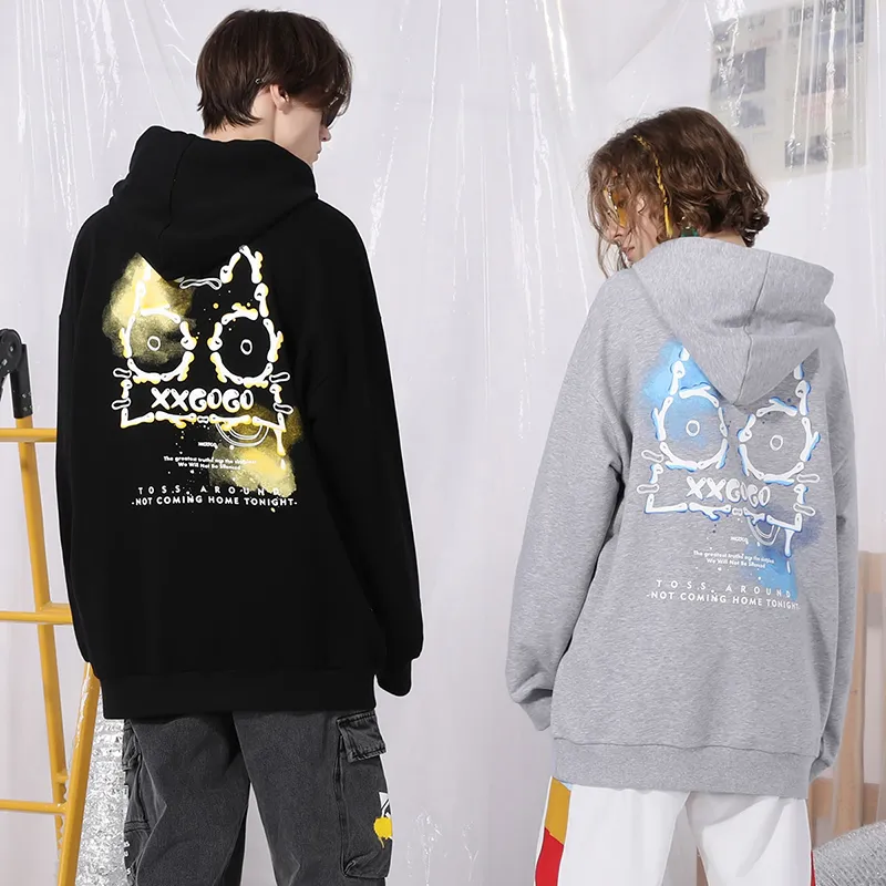 XXGOGO Sweatshirts Unisex 2 Pack Black+Gray-3