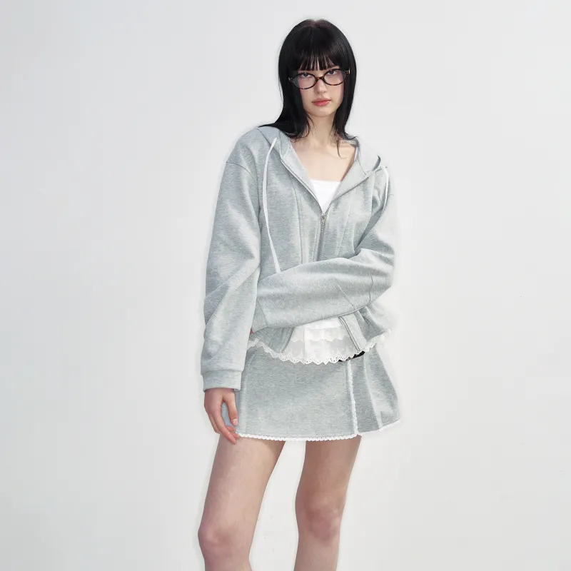 NS76 Sweatshirt Women's Light Heather Gray-5