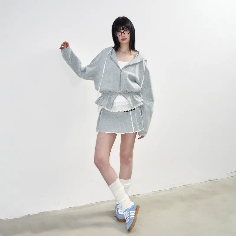 NS76 Sweatshirt Women's Light Heather Gray-2