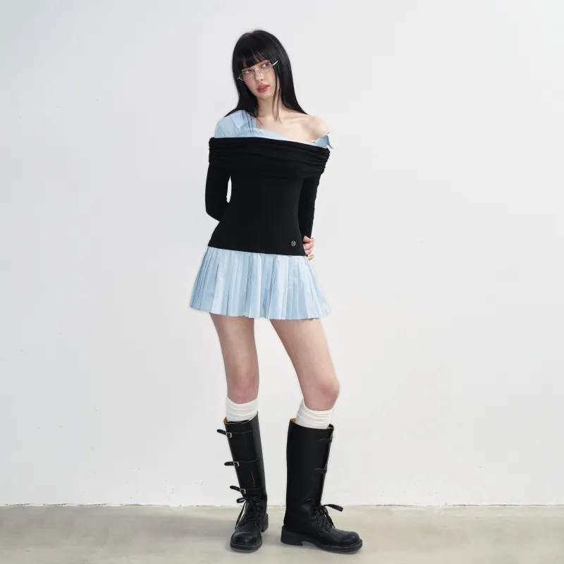 NS76 Long Sleeved Dresses Women's-4