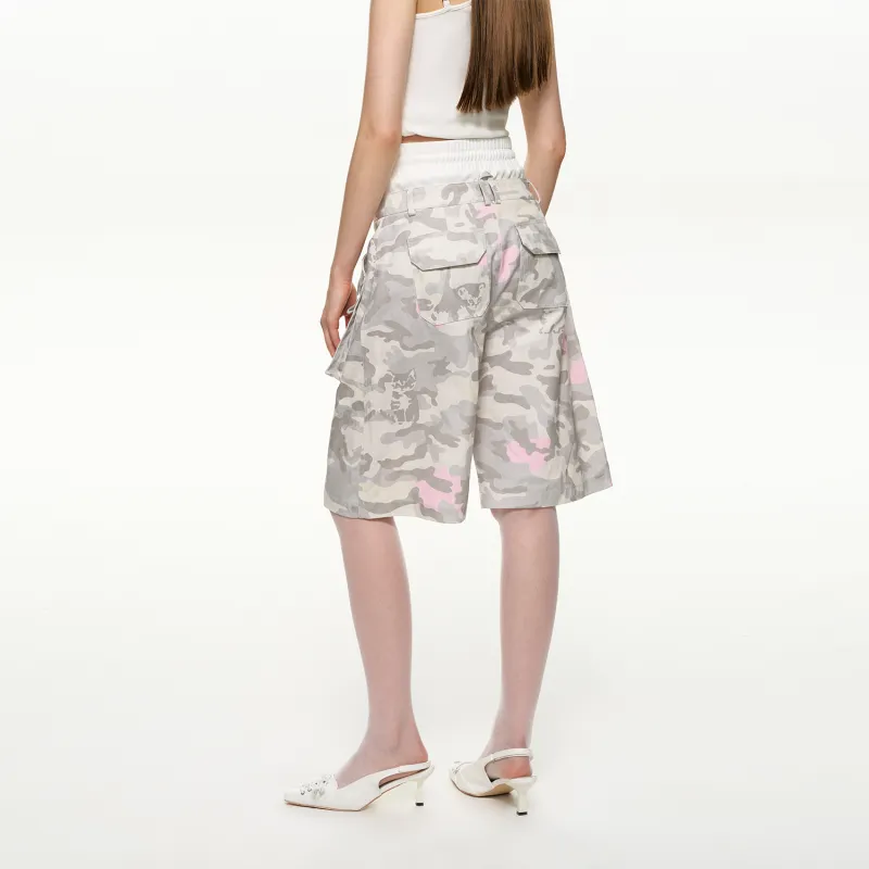 NS76 Cargo Shorts Women's Camouflage-5