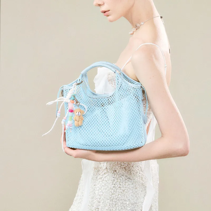 JACD PU Handbag Women's Blue/Pink-1