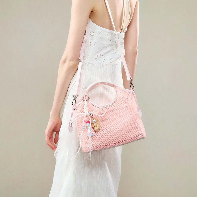 JACD PU Handbag Women's Blue/Pink-9