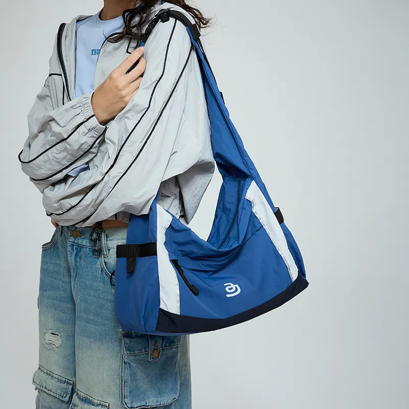 JACD Polyester Lightweight Crossbody Bag Medium Size Women's Winter Pear Green/Ocean Blue-13