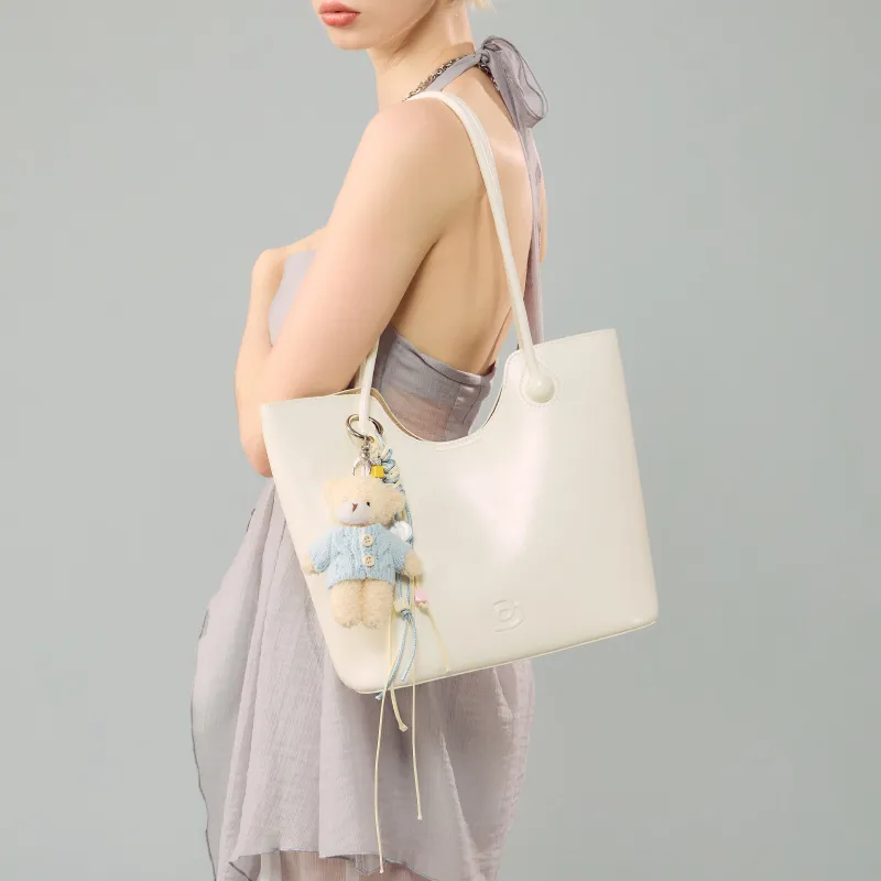 JACD PU Shoulder Bag Women's White/Pink-4