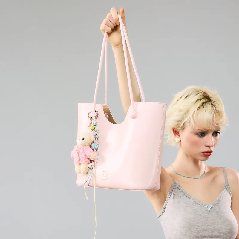 JACD PU Shoulder Bag Women's White/Pink-8