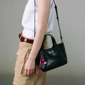 JACD PU Shoulder Bag, Crossbody Bag, Handbag Regular Women's Black/White/Pink/Green