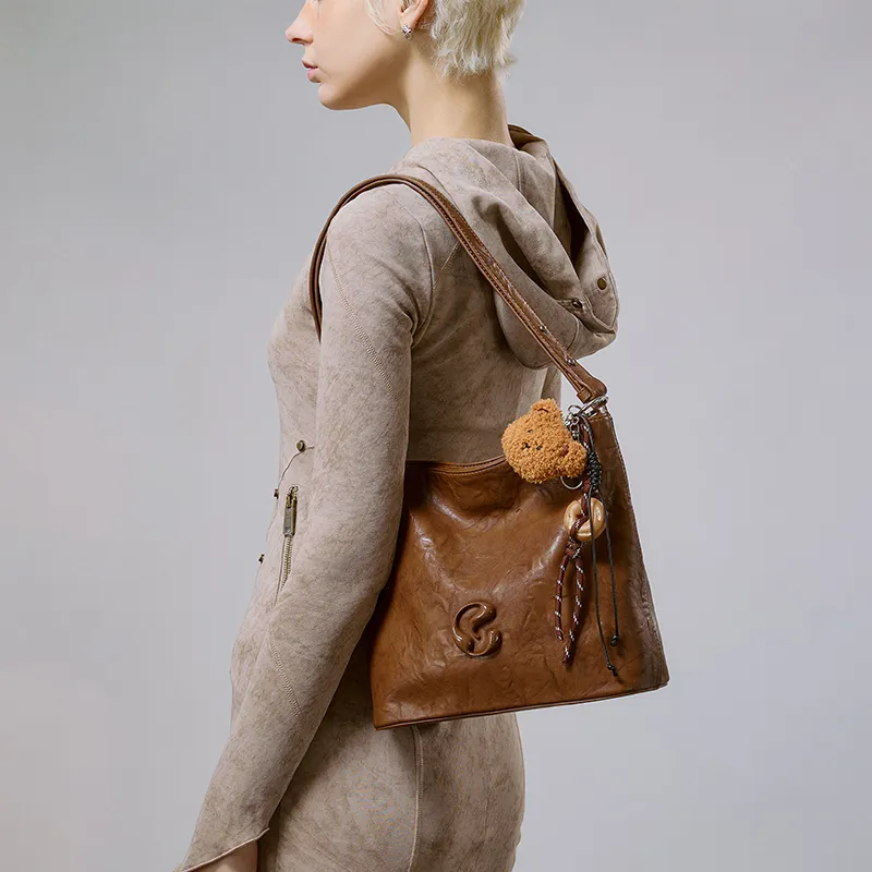 JACD Polyester Bag Accessories Mini Unisex Bear Bagel-4