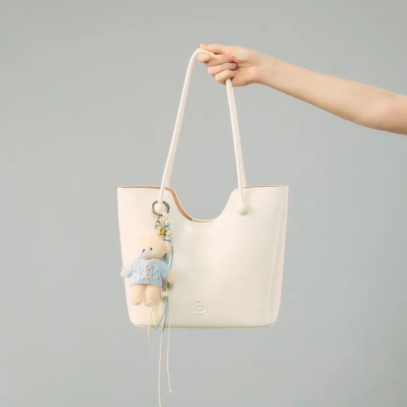 JACD PU Shoulder Bag Women's White/Pink-1
