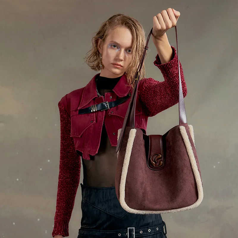 JACD PU Crossbody Bag Shoulder Bag Regular Women's Chocolate-3