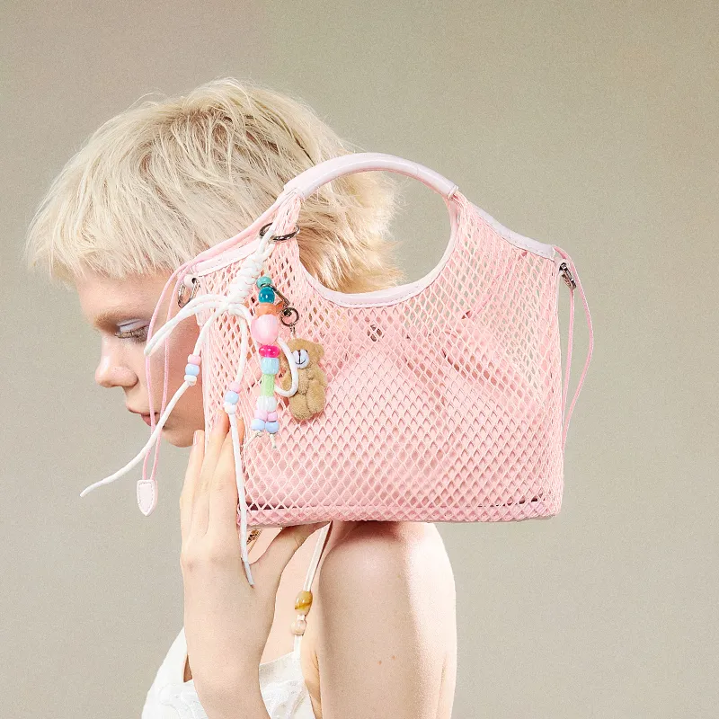 JACD PU Handbag Women's Blue/Pink-7