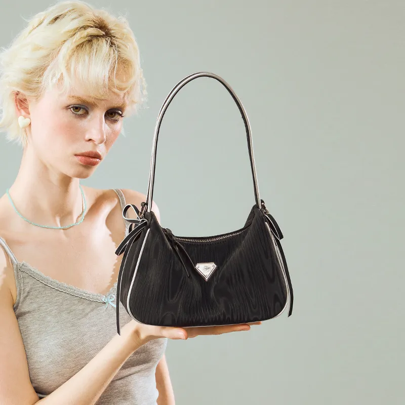 JACD PU Shoulder Bag Women's Black/Blue/Apricot-15