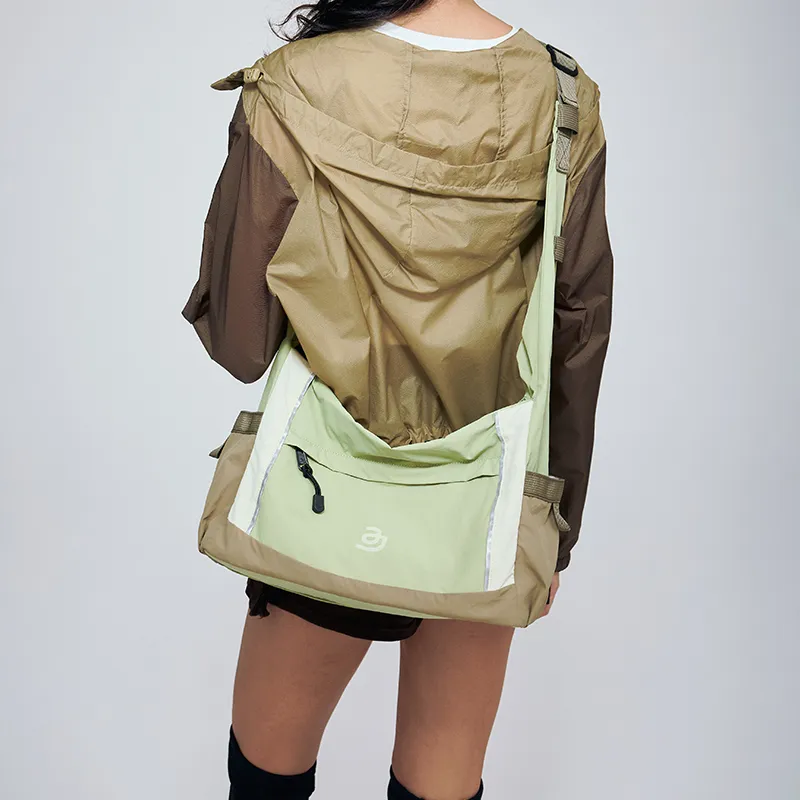 JACD Polyester Lightweight Crossbody Bag Medium Size Women's Winter Pear Green/Ocean Blue-6