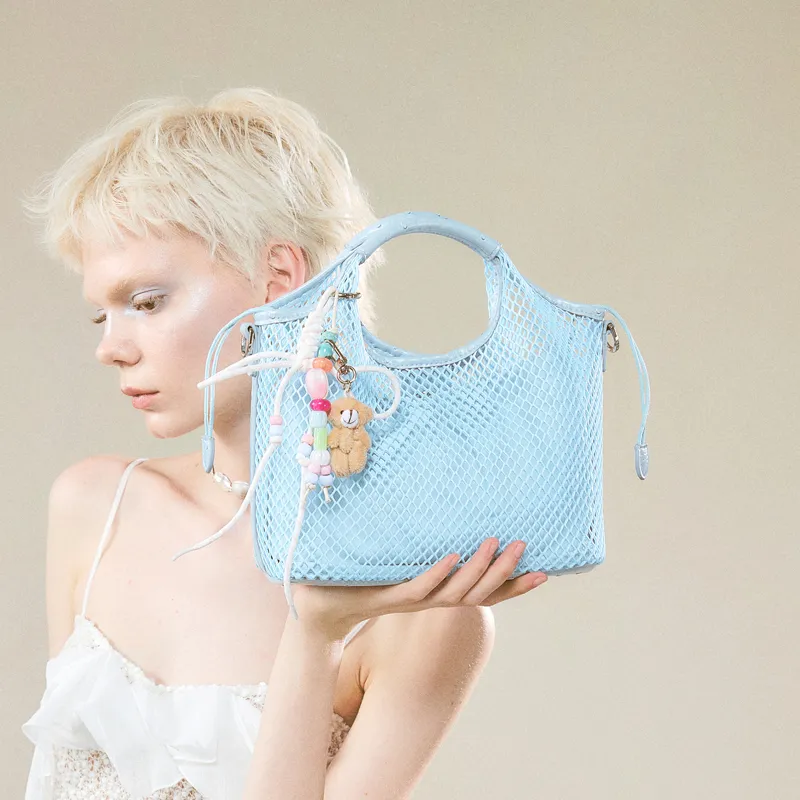 JACD PU Handbag Women's Blue/Pink-2