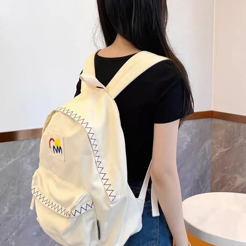 JACD Fabric Premium Backpack Regular Unisex Ecru-2