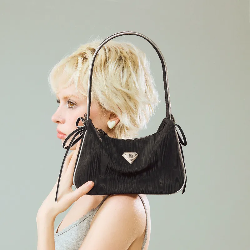 JACD PU Shoulder Bag Women's Black/Blue/Apricot-16