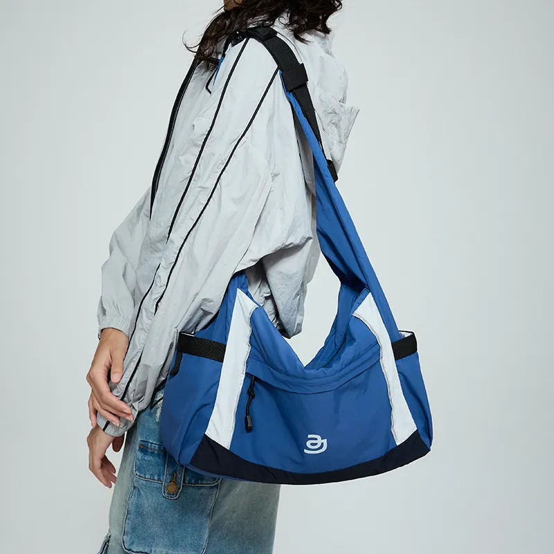 JACD Polyester Lightweight Crossbody Bag Medium Size Women's Winter Pear Green/Ocean Blue-11
