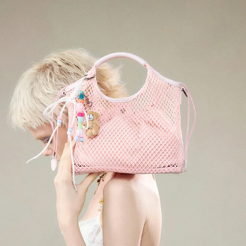 JACD PU Handbag Women's Blue/Pink-10