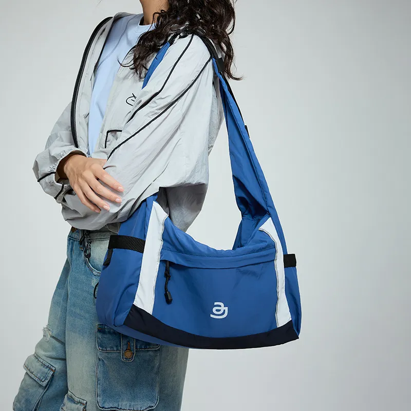 JACD Polyester Lightweight Crossbody Bag Medium Size Women's Winter Pear Green/Ocean Blue-14