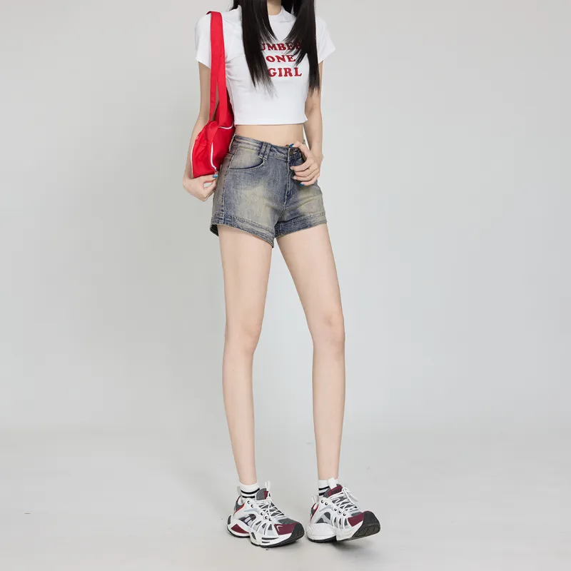 Jenna Chun Denim Shorts Women's-8