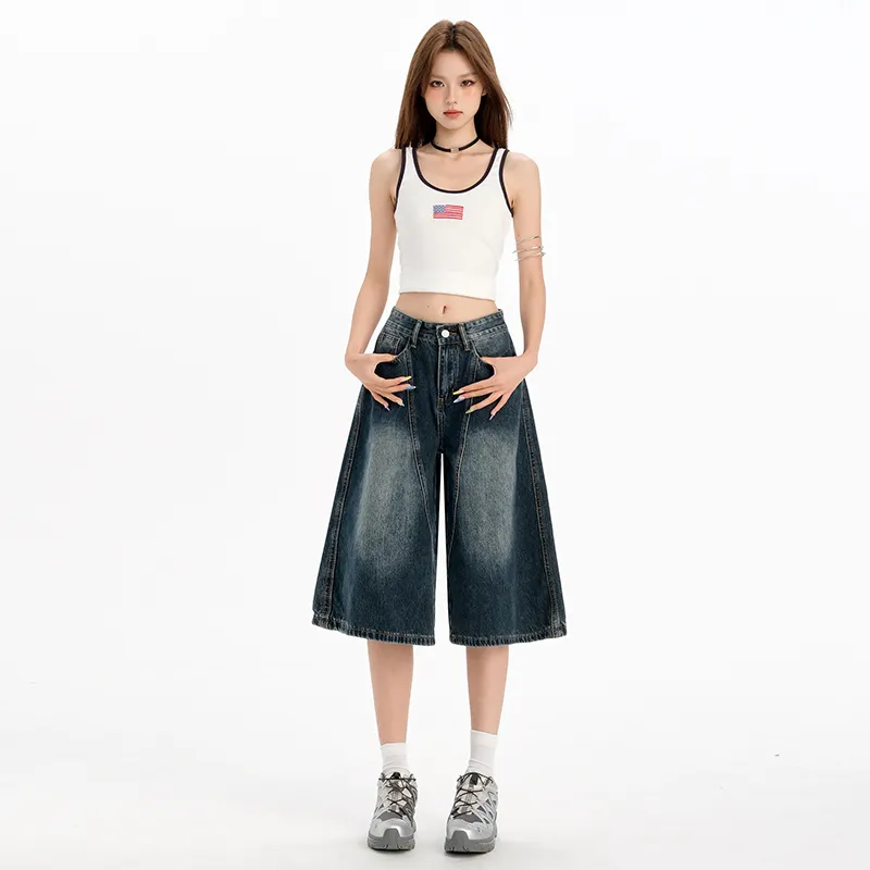 Jenna Chun Denim Shorts Women's-2