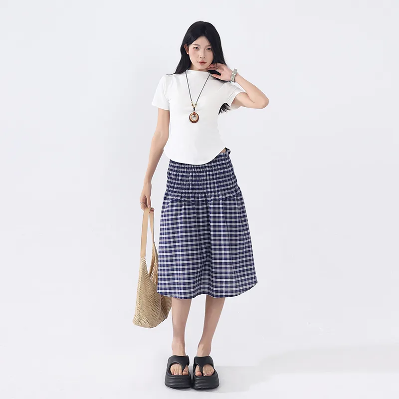 Jenna Chun Denim Short Skirts Women's-4