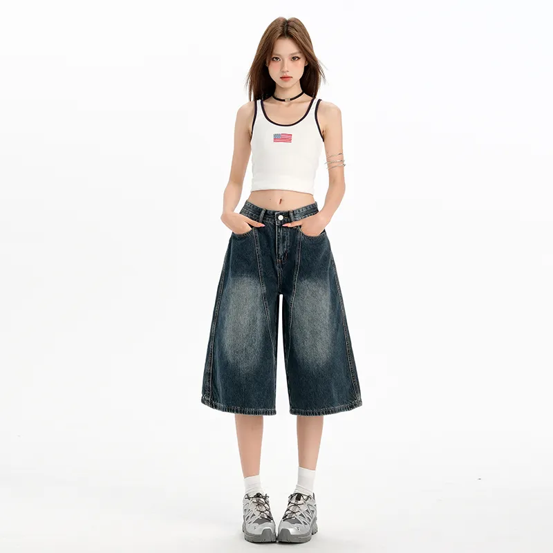 Jenna Chun Denim Shorts Women's-7
